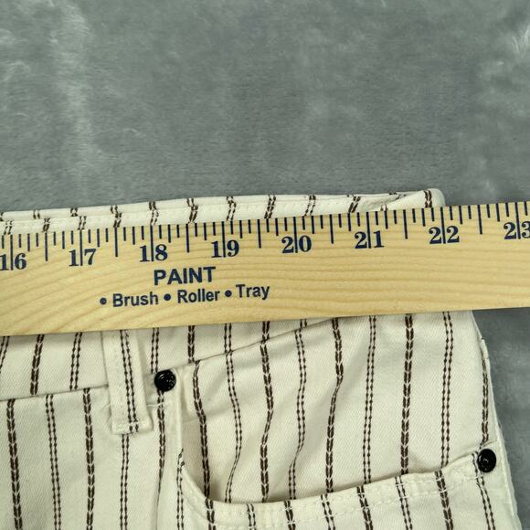 Chico's Jeans Womens 4R / US 20 So Slimming Textured Stripe Girlfriend Ankle - Picture 7 of 16